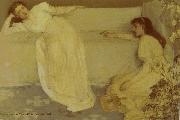 James Mcneill Whistler Symphonie in Wieb Nr. 3 oil painting artist